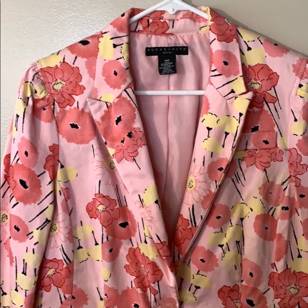 apostrophe petite pink jacket